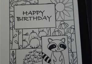 Color Your Own Birthday Card Color Your Own Birthday Card