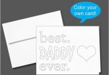 Color Your Own Birthday Card Printable Color Your Own Birthday Card or Father 39 S Day