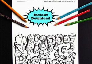 Color Your Own Birthday Cards Happy Birthday Color Your Own Card