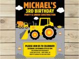 Construction Birthday Invitations Free Printable Construction Birthday Invitation Printable Digger Birthday