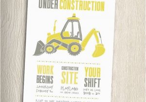 Construction Birthday Invitations Free Printable Construction Birthday Party Invitation with Matching Thank