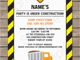 Construction Birthday Invitations Free Printable Construction Party Invitations Template Birthday Party