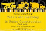 Construction Birthday Invitations Free Printable Construction Truck Printable Invite Dimple Prints Shop