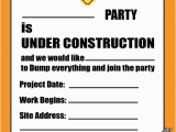 Construction Birthday Invitations Free Printable Free Printable Construction Party Invitation Printable