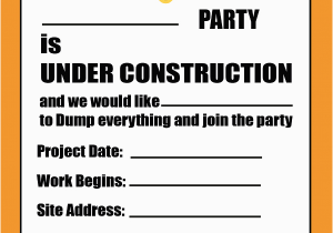 Construction Birthday Invitations Free Printable Free Printable Construction Party Invitation Printable