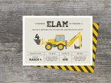 Construction Birthday Party Invites Construction Birthday Party Invitation by Brightsideprints