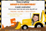 Construction Invites Birthday Party Construction Birthday Party Invitation