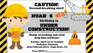 Construction Invites Birthday Party Under Construction Party Lynlee 39 S