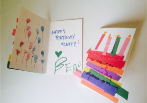 Construction Paper Birthday Card Ideas Birthday Cards Made by toddlers Rainbow Cake W