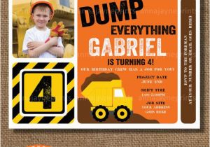 Construction theme Birthday Invitations In the Dirt Boys Construction Party B Lovely events