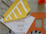 Construction themed Birthday Party Invitations Construction Party Ideas Supplies Shindigs Com Au