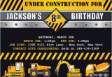 Construction themed Birthday Party Invitations Items Similar to Construction Trucks Birthday Party themed