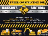 Construction themed Birthday Party Invitations Items Similar to Construction Trucks Birthday Party themed