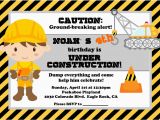 Construction themed Birthday Party Invitations Under Construction Party Lynlee 39 S