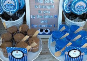 Cookie Monster 1st Birthday Decorations Cookie Monster First Birthday Little Wish Parties