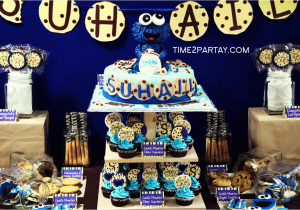 Cookie Monster 1st Birthday Decorations Cookie Monster themed 1st Birthday Time2partay Com