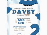 Cookie Monster 1st Birthday Invitations Cookie Monster Birthday Invitation Kateogroup