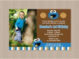 Cookie Monster 1st Birthday Invitations Cookie Monster Birthday Party Invitation Printable by