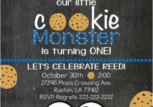 Cookie Monster Birthday Invites 71 Best Invites Images On Pinterest