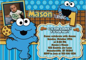 Cookie Monster Birthday Invites Cookie Monster Birthday Invitations Ideas Bagvania Free