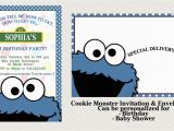 Cookie Monster Birthday Invites Cookie Monster Invitation Set Matching and 50 Similar Items