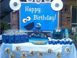 Cookie Monster Birthday Party Decorations Cookie Monster Birthday Party Ideas Photo 1 Of 12