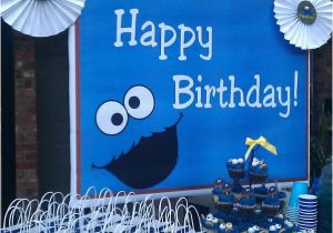 Cookie Monster Birthday Party Decorations Cookie Monster Birthday Party Ideas Photo 8 Of 12