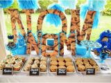 Cookie Monster Birthday Party Decorations Kara 39 S Party Ideas Chic Girl Blue Diy Cookie Monster