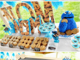 Cookie Monster Birthday Party Decorations Kara 39 S Party Ideas Chic Girl Blue Diy Cookie Monster