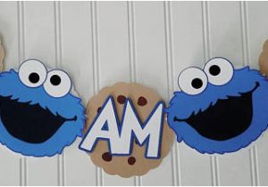 Cookie Monster Happy Birthday Banner Boy Cookie Monster Name Banner Cookie Monster Birthday