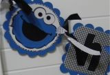 Cookie Monster Happy Birthday Banner Cookie Monster Happy Birthday Banner by Pocketfullofglitter