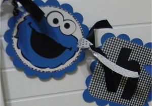 Cookie Monster Happy Birthday Banner Cookie Monster Happy Birthday Banner by Pocketfullofglitter