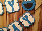 Cookie Monster Happy Birthday Banner Sesame Street Cookie Monster Happy Birthday