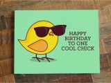 Cool Birthday Cards Online Funny Birthday Card for Her Happy Birthday to One Cool