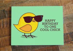 Cool Birthday Cards Online Funny Birthday Card for Her Happy Birthday to One Cool