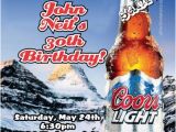 Coors Light Birthday Meme Coors Light Beer Birthday Party Invitations Bridal Shower