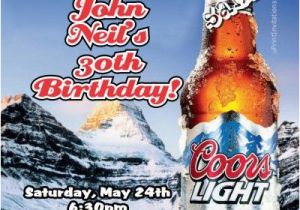 Coors Light Birthday Meme Coors Light Beer Birthday Party Invitations Bridal Shower