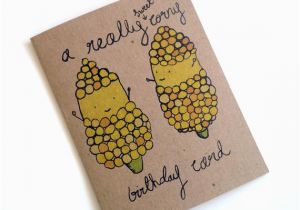 Corny Birthday Cards A Really Sweet Corny Happy Birthday Card by Desireeb On Etsy