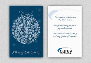 Corporate Birthday Card Design Professional Upmarket Greeting Card Design for Peak