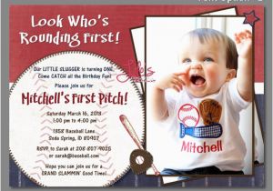 Costco Birthday Invitation Cards Baseball First Birthday Invitation Baseball Birthday