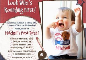 Costco Birthday Invitation Cards Baseball First Birthday Invitation Baseball Birthday