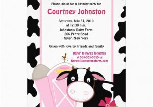 Cow Print Birthday Invitations 6 000 Cow Invitations Cow Announcements Invites Zazzle