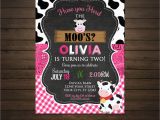 Cow Print Birthday Invitations Cow Birthday Invitation Printable File Moo Invitation