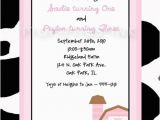 Cow Print Birthday Invitations Cow Print Pink Farm Birthday Party Invitation Printable