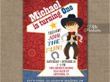 Cowboy 1st Birthday Invitations 1st Birthday Invitation Cowboy Birthday Invitation