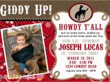 Cowboy 1st Birthday Invitations Birthday Invites Cowboy Birthday Invitations Template