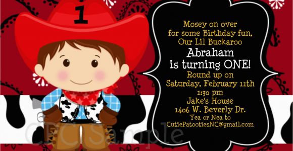 Cowboy 1st Birthday Invitations Cowboy Birthday Invitation 1st Birthday Cowboy Party