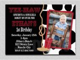 Cowboy 1st Birthday Invitations Cowboy Birthday Invitation Cowboy 1st Birthday Party