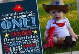 Cowboy 1st Birthday Invitations Cowboy Birthday Invitation Western Birthday Invitation Cowboy