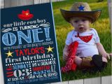 Cowboy 1st Birthday Invitations Cowboy Birthday Invitation Western Birthday Invitation Cowboy